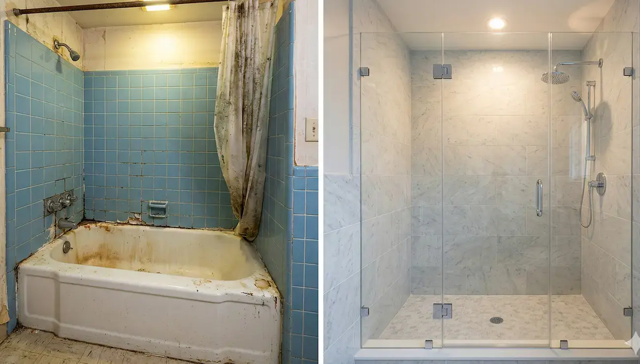Bathroom Remodeling - Before After - Image Three